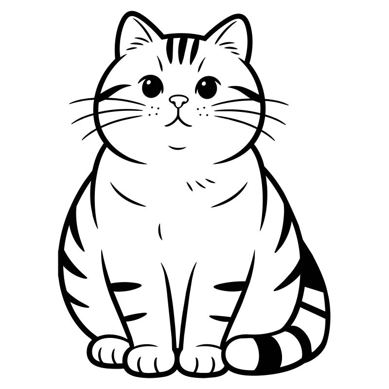fat cute cat
