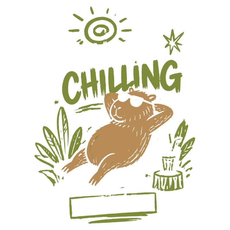 Capybara Chilling Take It Easy