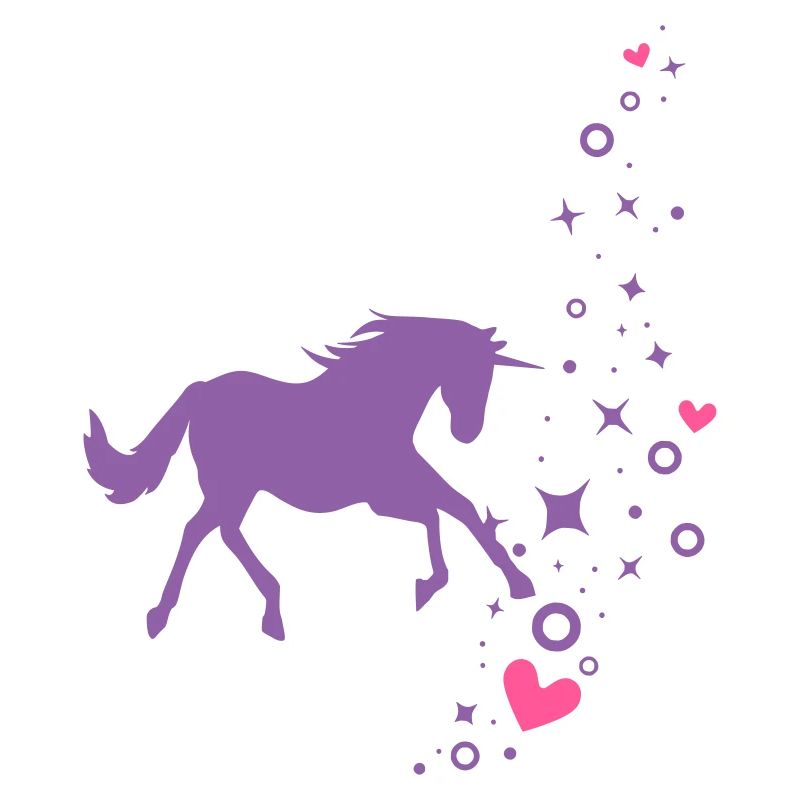Einhorn mit Glitzer
