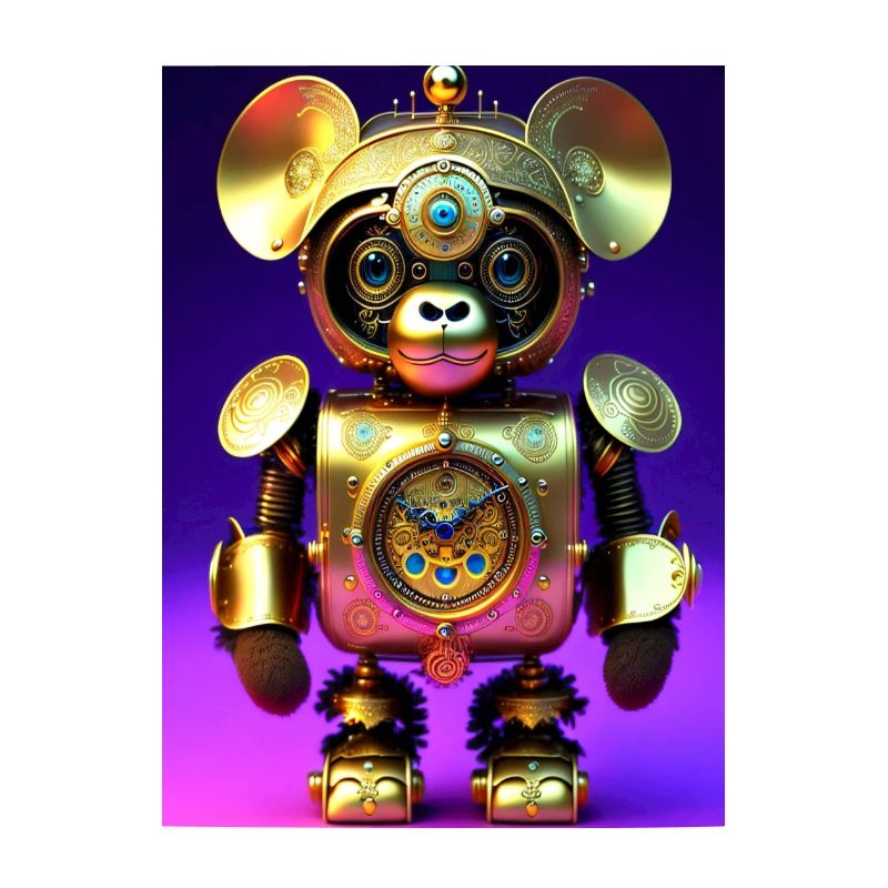 Cute Clockwork Baby Monkey Android