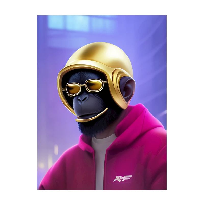 Cooler Affe
