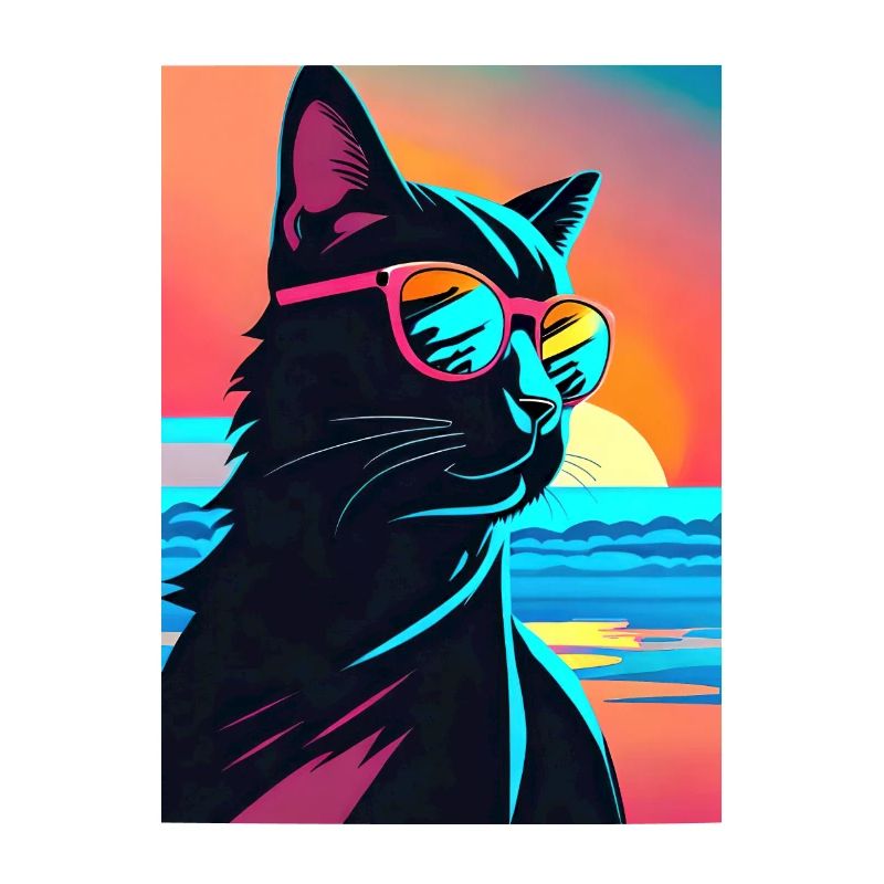 Synthwave Cat
