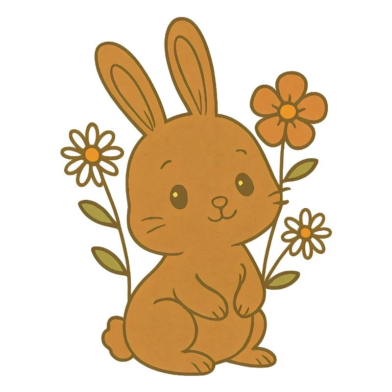 Bunny Bunny Spring Flowers Summer Easter Garden