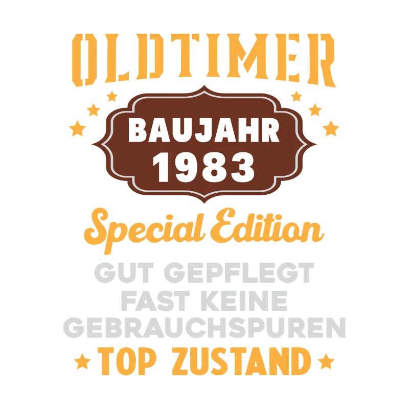 Oldtimer Baujahr 1983 Geburtstagsgeschenk