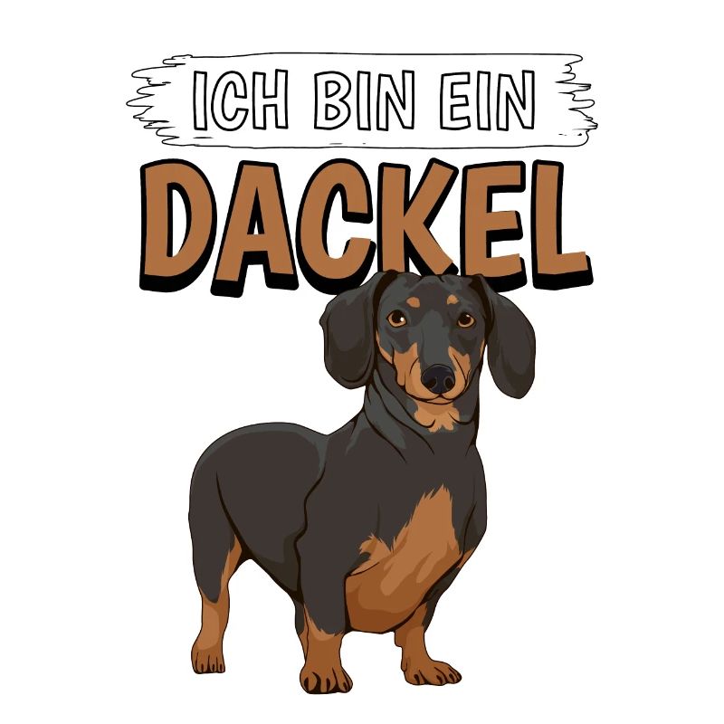 Dackel Ich bin ein Dackel
