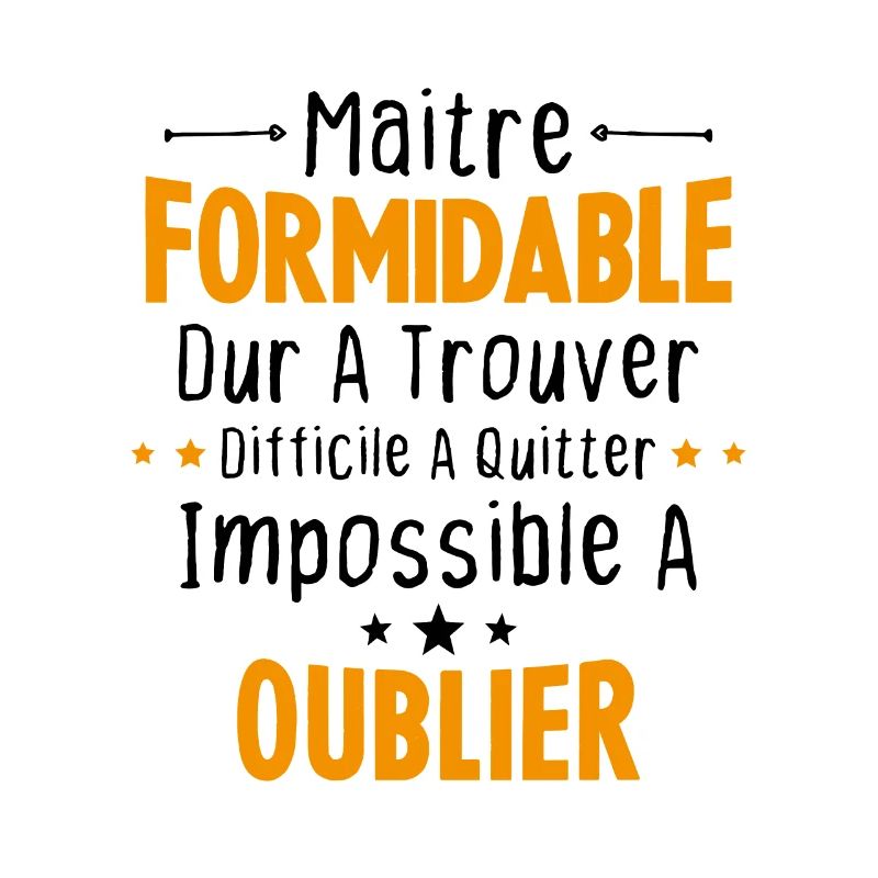 Maître Formidable Idée Cadeau Maître D'école