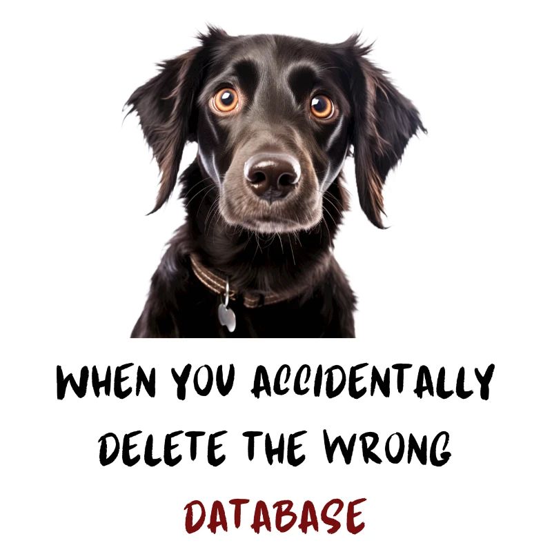 When you accidentally delete the wrong database
