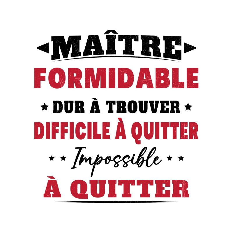 Maître formidable idée cadeau maître d'école