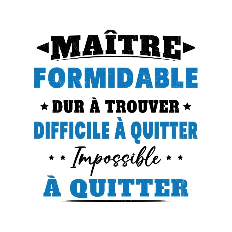 Maître formidable idée cadeau maître d'école