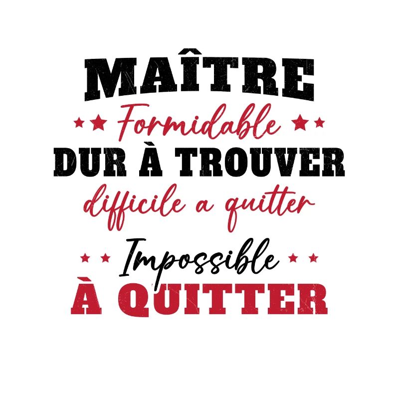 Maître formidable idée cadeau maître d'école