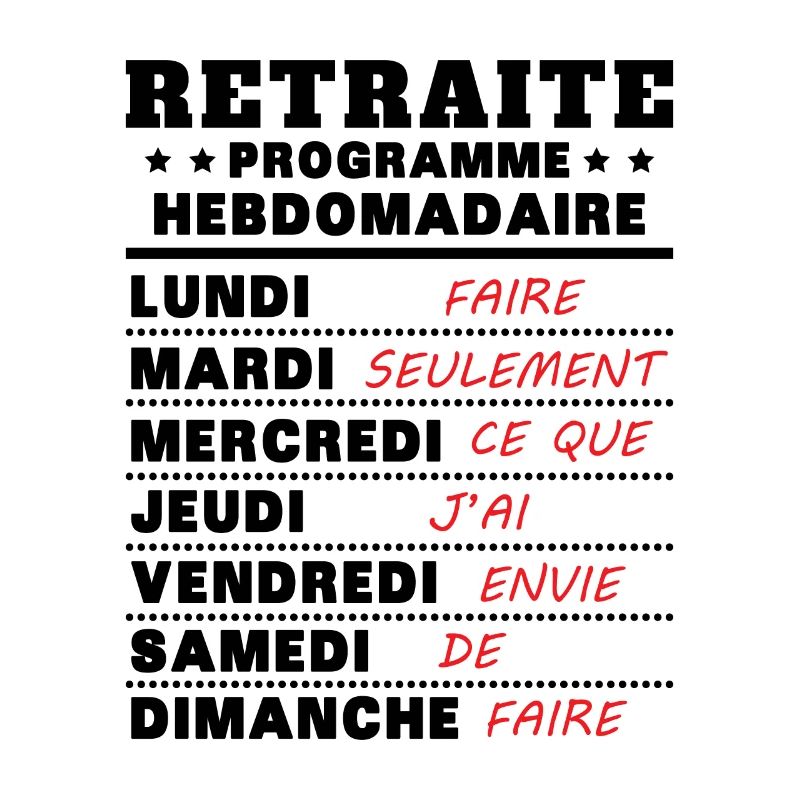 Retraite programme hebdomad retraite rigolo