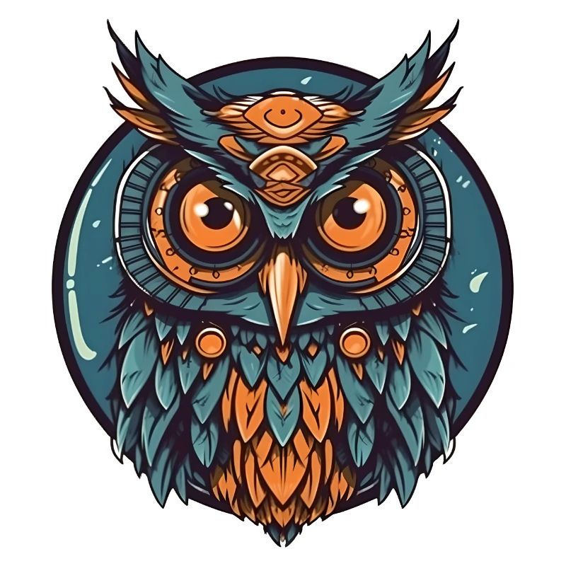 Coole Eule boho indie