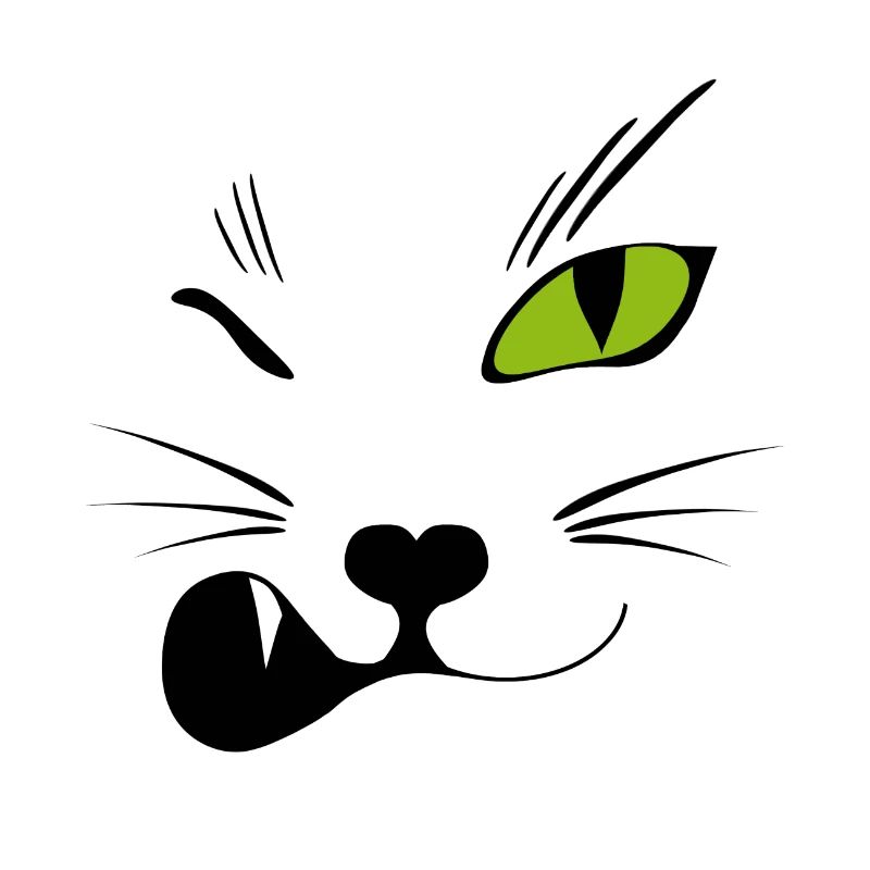 Zwinker Katze - Miau!