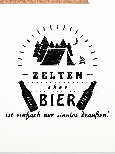 Zelten und Bier