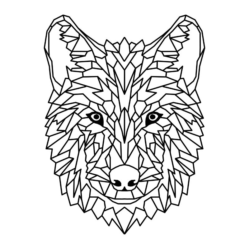 Wolf geometrisch