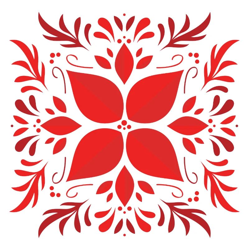 Weihnachtsstern in Rot