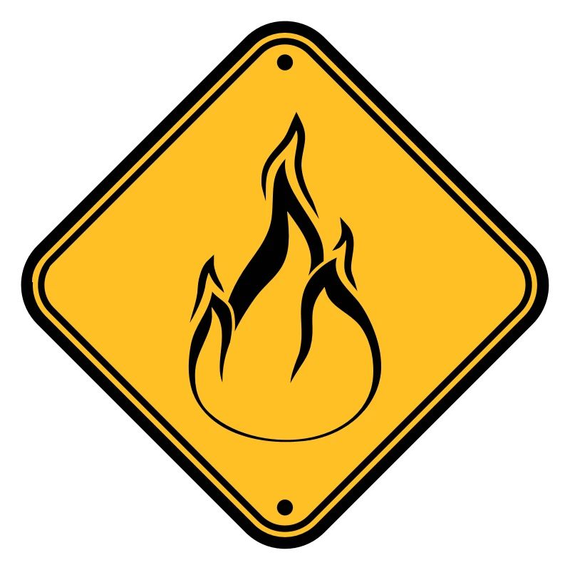 note shield warning caution caution hazard feu