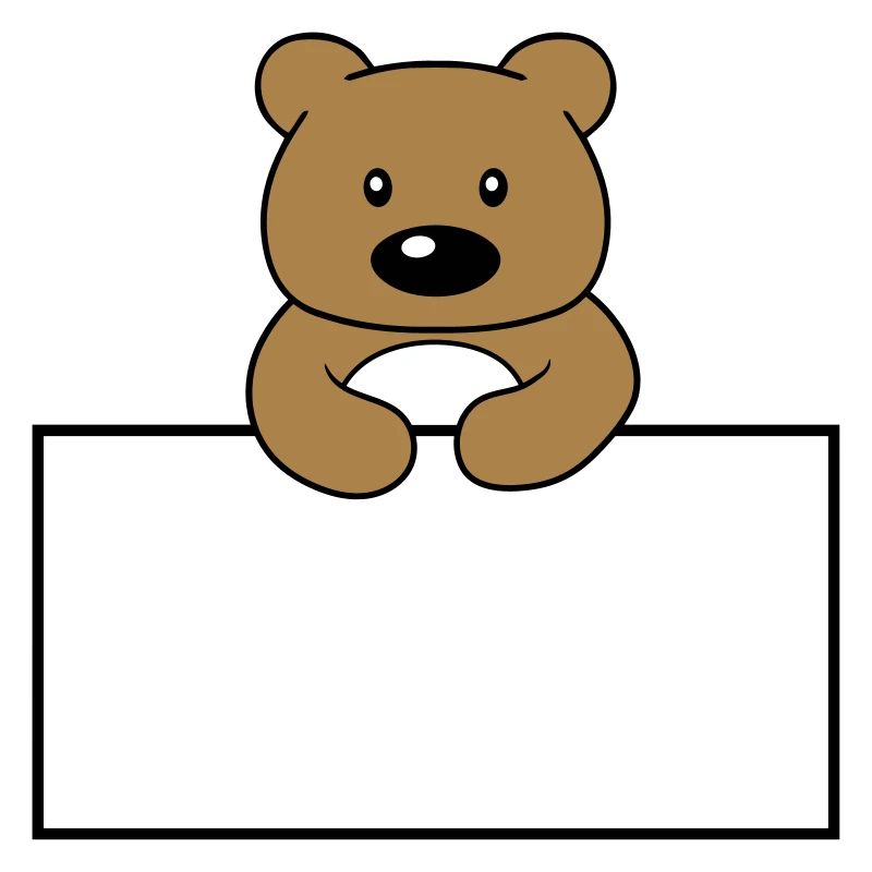name shield frame text write teddy grizzly ba