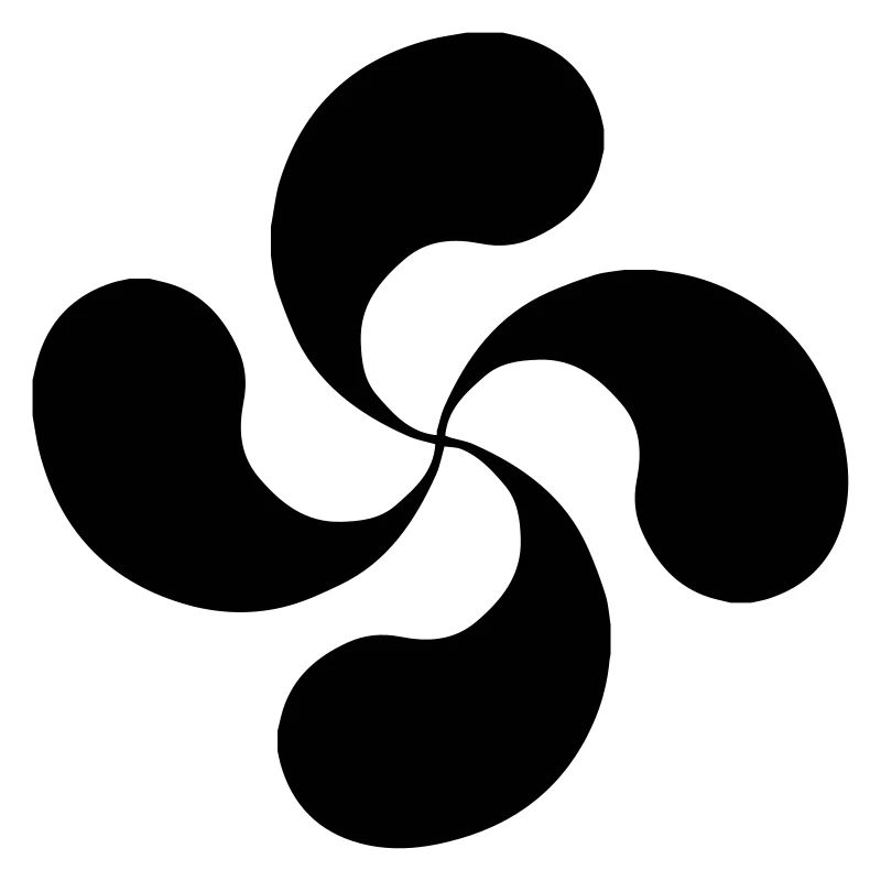 Croix Basque oldshool lauburu