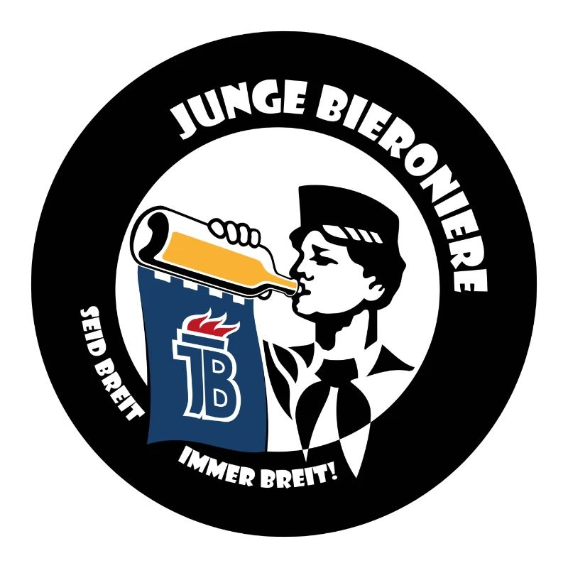 junge Bieroniere Button