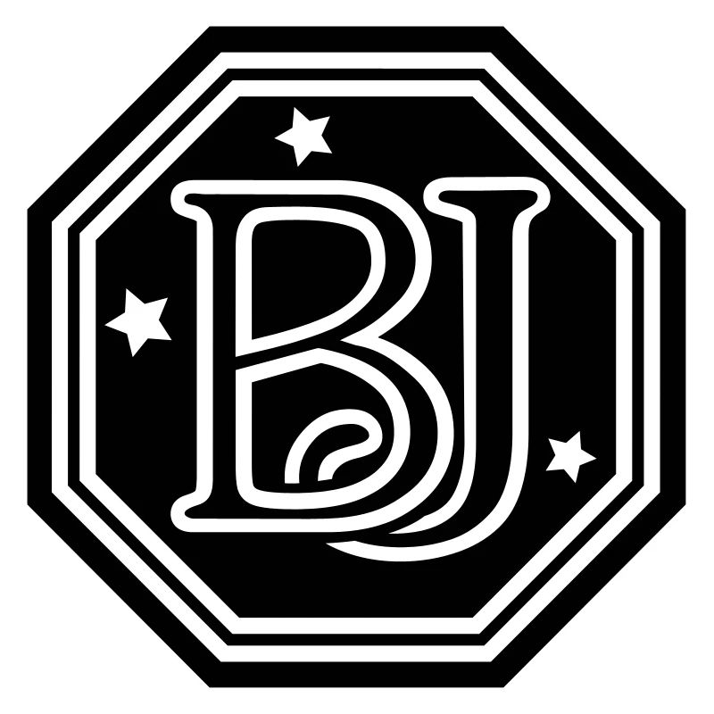 BJ monogram initial letters