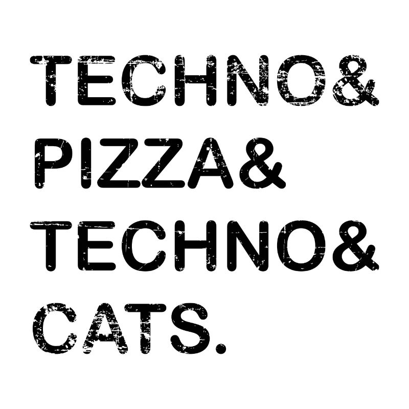 Techno Pizza Techno Cats Geschenk