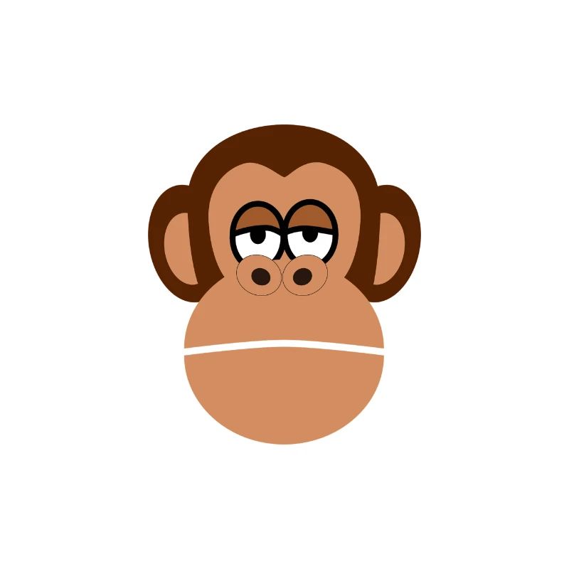 Funny Monkey Head - Monkey - Monkey - Monkeys