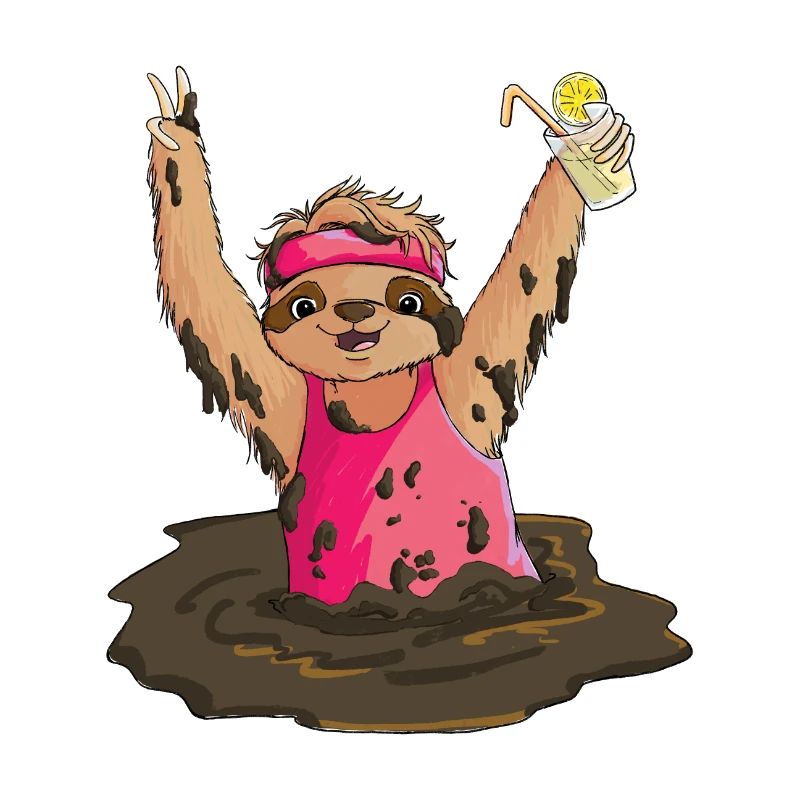 Mud Run Sloth