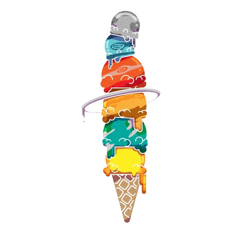 Raumfahrt Eis Waffel Solarsystem Sommer Mars