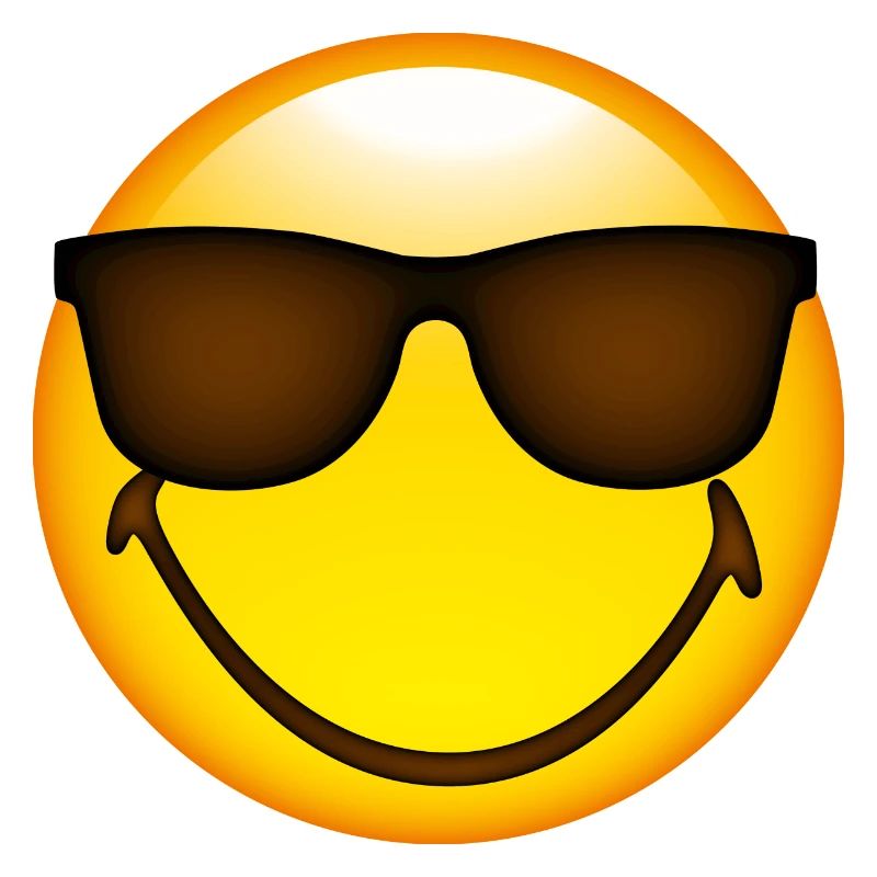 Smiley Glossy Sunglasses