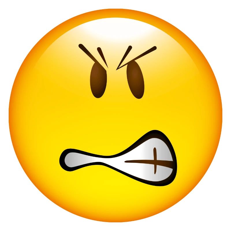 Smiley Glossy Angry