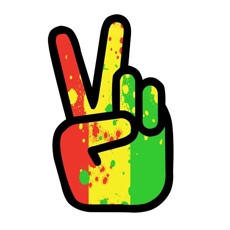 FRIEDENSZEICHEN RASTA