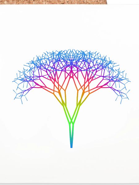 Baum mit Regenbogen Spektrum