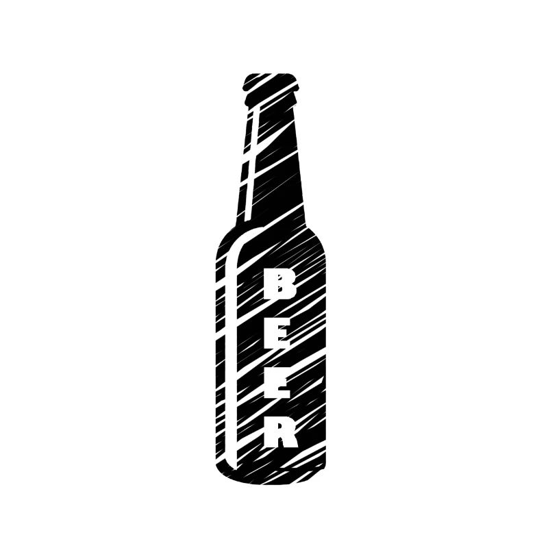 Flasche schwarzes Bier