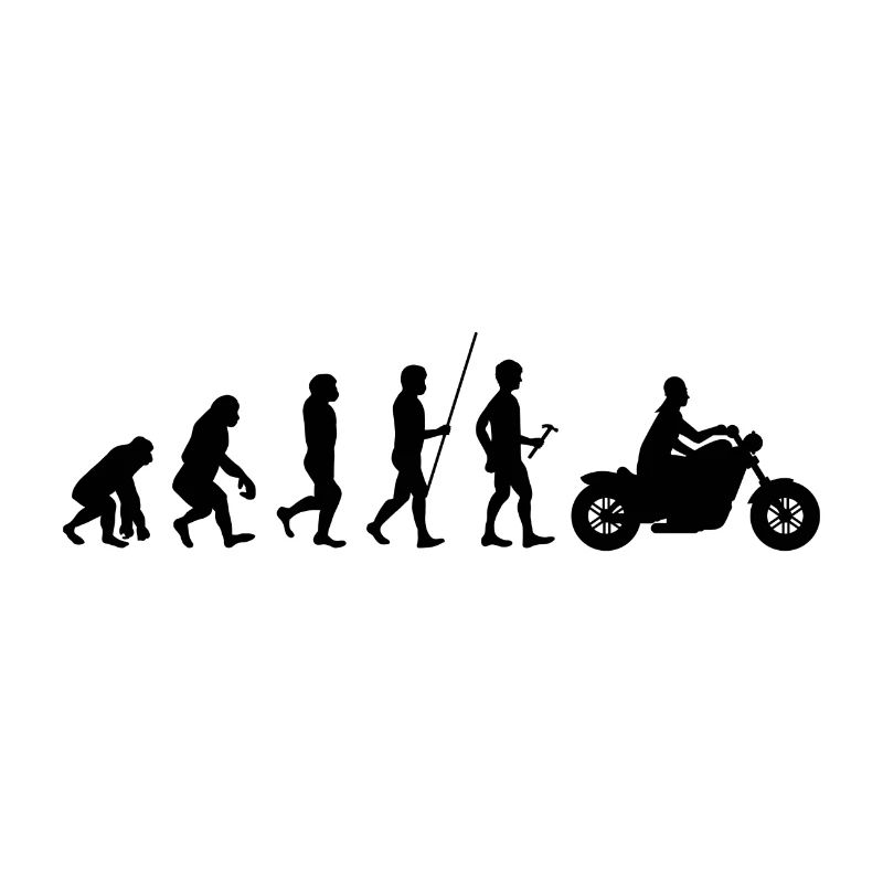 Evolution Motorrad Geschenk Straße Bahn