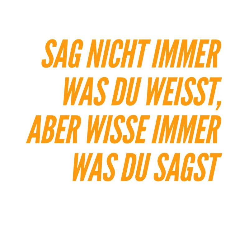 sei zurückhaltend