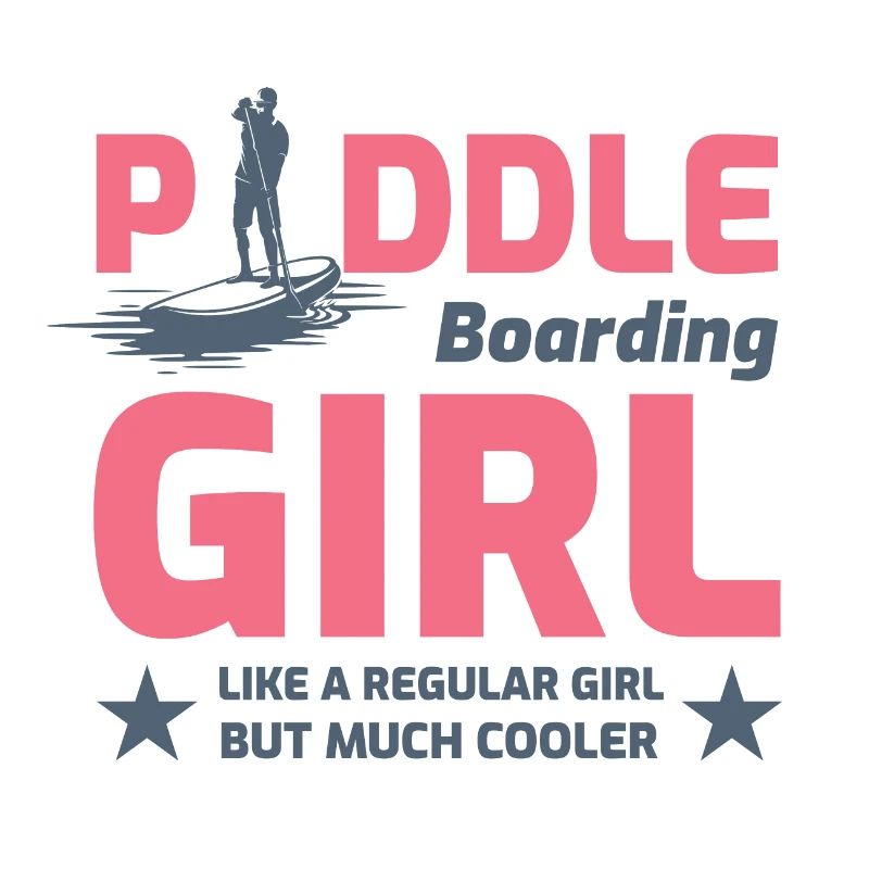 Paddleboarding Girl Paddleboard Paddle