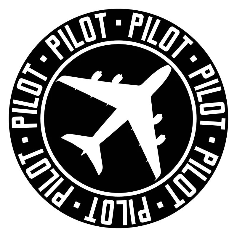 Schild Stempel Pilot