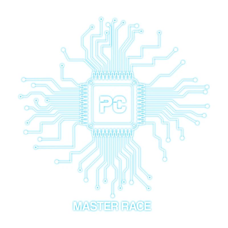 Blue PC Master Race - Nerd CPU