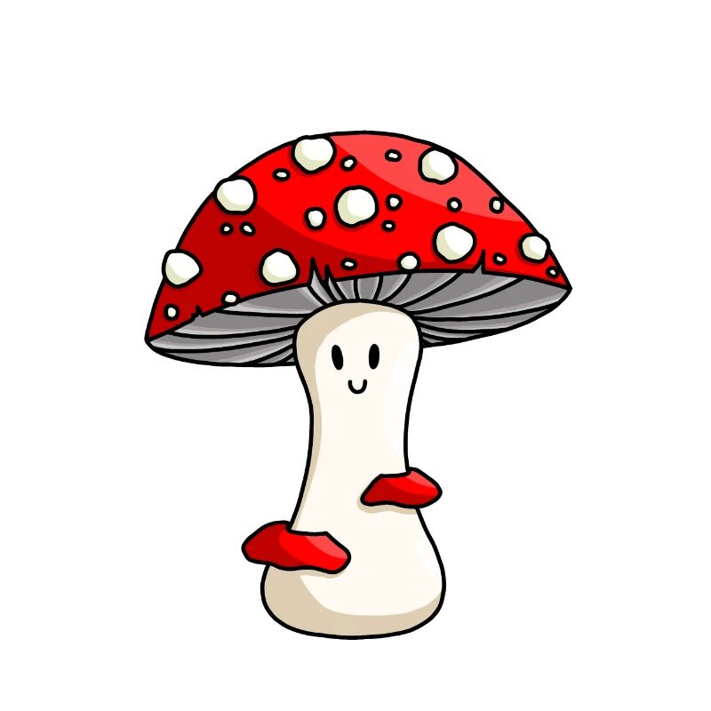 Happy Red Toadstool