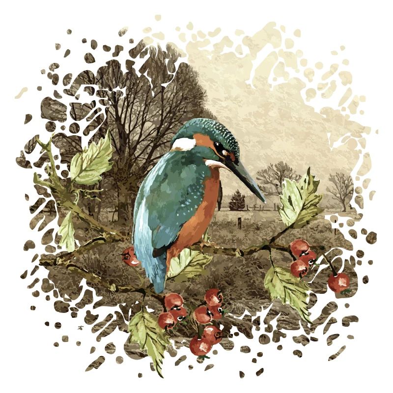 Bunter Vogel