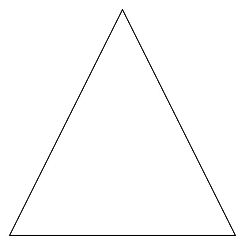 Triangle simple, minimaliste, simple, beau!
