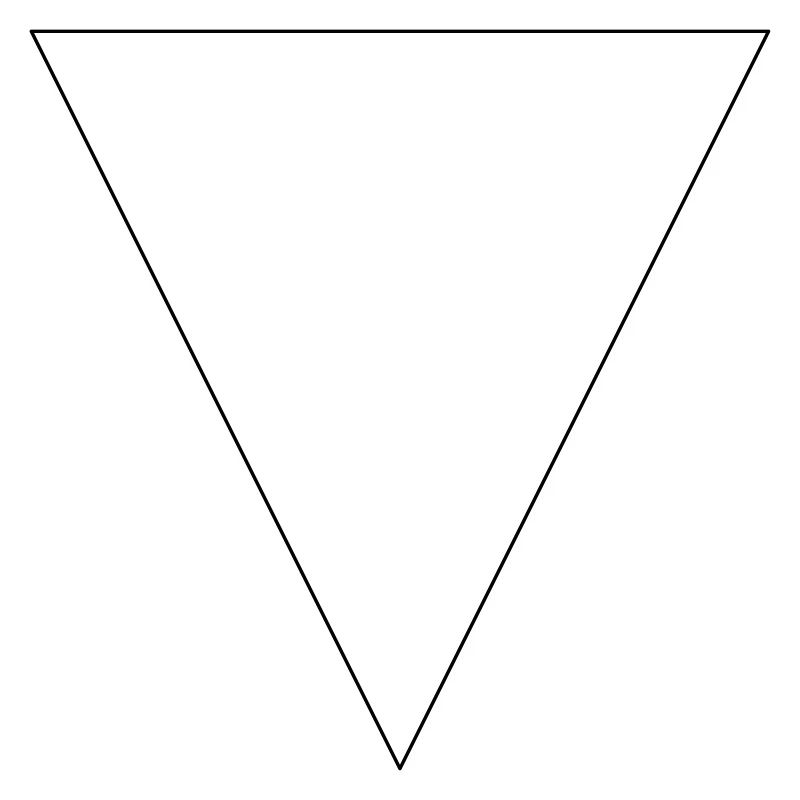 Simple triangle, minimalist, simple, beautiful!