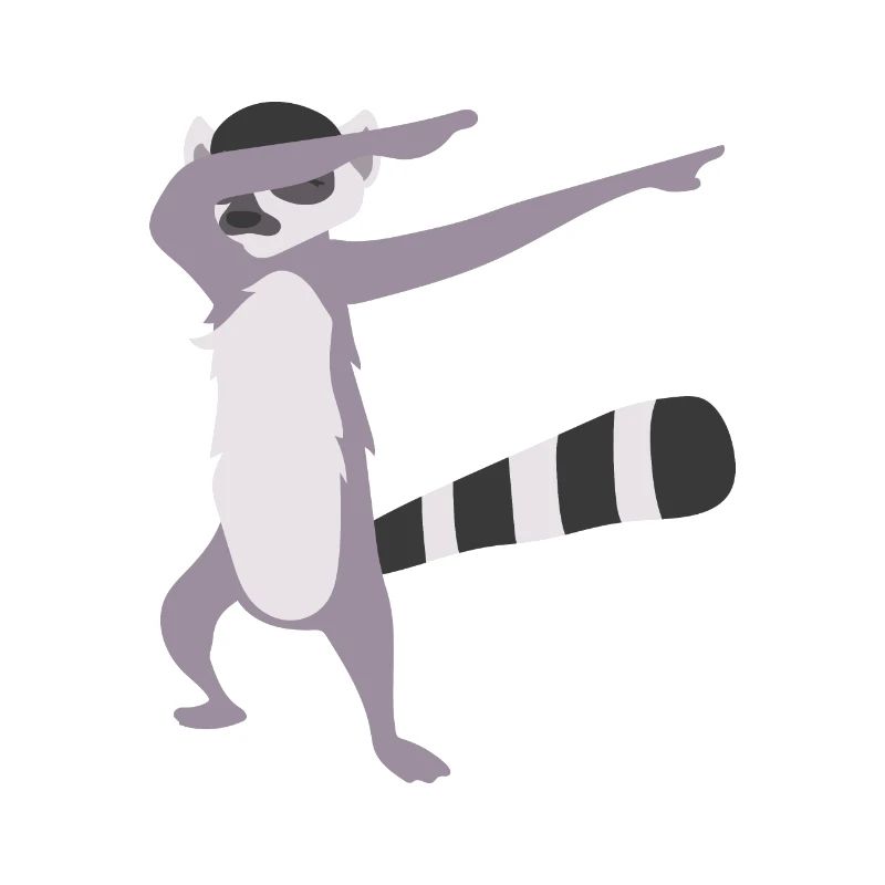 Dabbing Lemur Dab Dancer Lemur Lover Geschenkidee