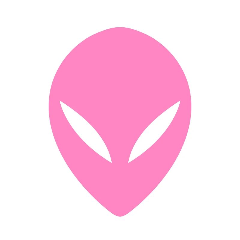 Ufo Alien Kopf Rosa