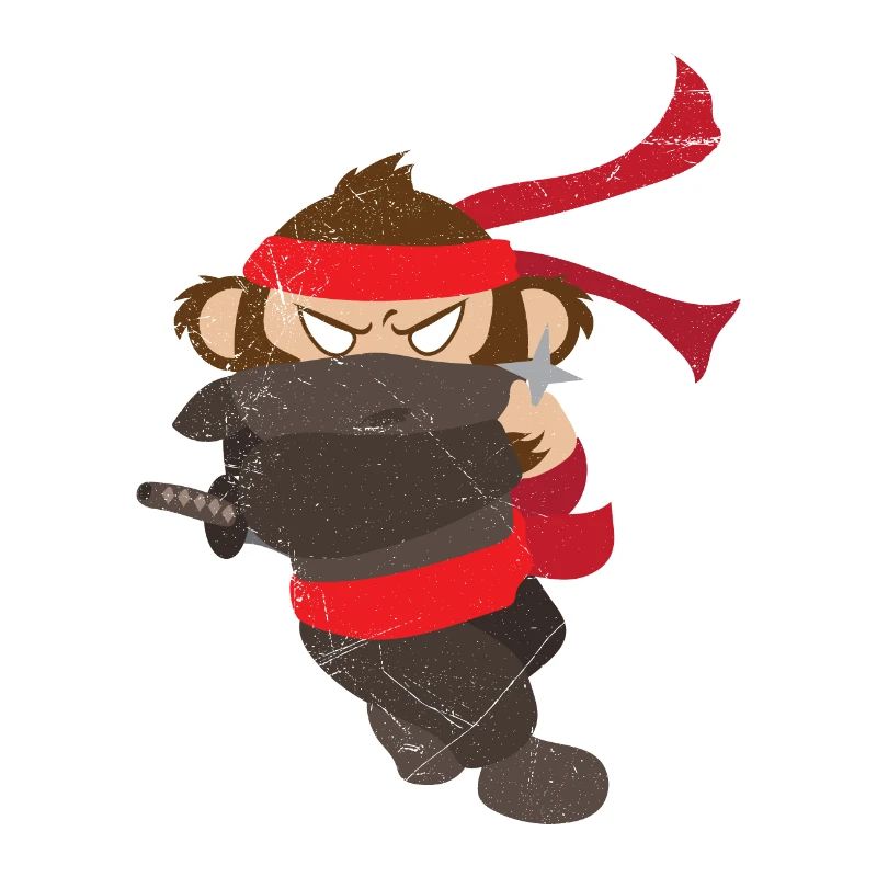 Ninja Affe Lustige Geschenkidee