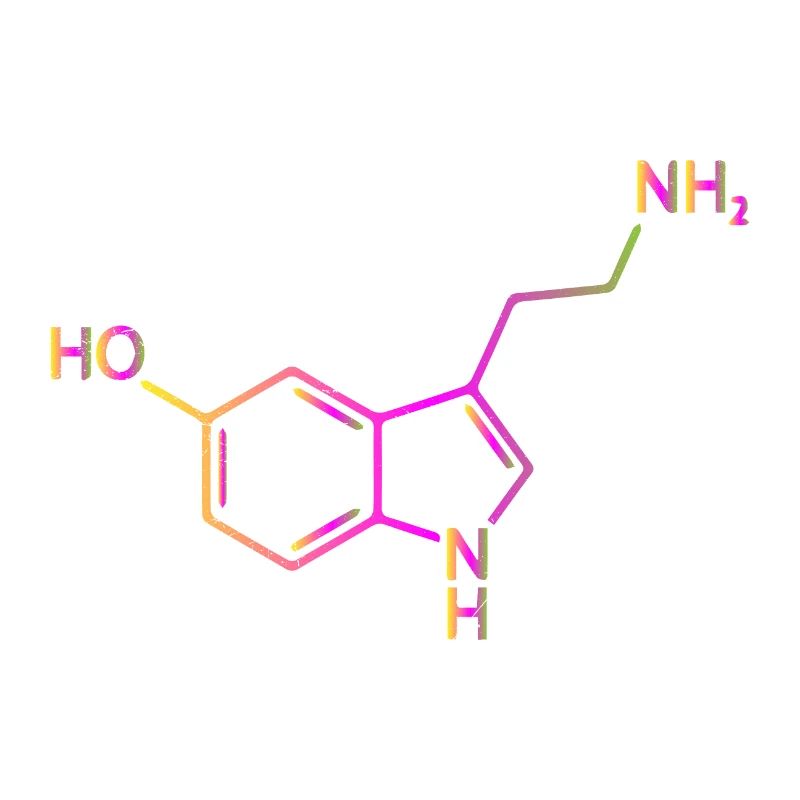 Serotonin Molecule Chemistry Happiness Gift Idea
