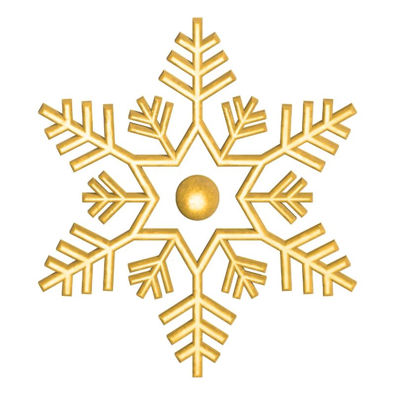 Flocon d’or Flocon d’or de flocon de neige doré