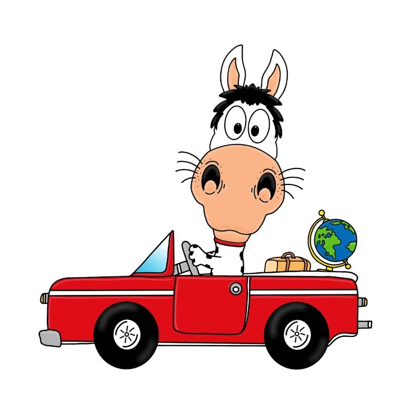 PFERD - AUTO - REISE - TIER - FUN