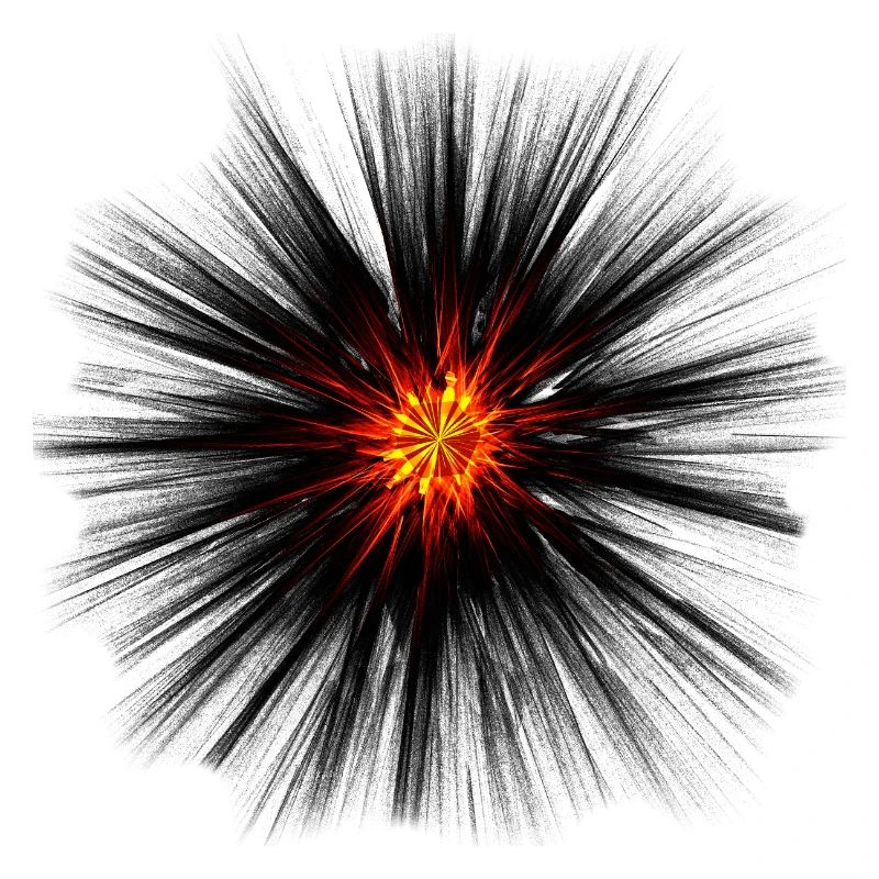 Dunkle Explosion